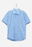 Рубашка детская мальчик синего цвета 160320S