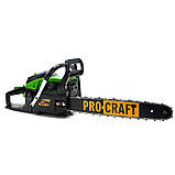 Бензопила Procraft GS450 + Олива 2T 1л +  Олива для ланцюга Procraft 1л 2 роки гарантії, фото 2