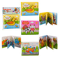 Іграшка для купання A531/532/533 (480 шт./2) книжками 3 різновиди, вчить назви тварин і транспорту, у пакеті — ⁶