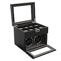 Витрина для автоматических часов Watch Winder 2+8 часов с бесшумным двигателем LED освещение большая емкость