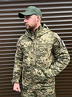 Куртка зимняя пиксель М65 подкладка Omni-heat -15 тактическая зимняя куртка пиксельная военная теплая куртка