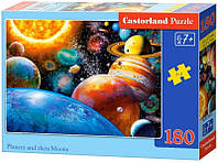 Castorland Puzzle 180. Planets and their Moons / Планети та супутники
