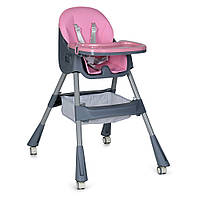Детский стульчик для кормления на колесиках с защитой от сползания Bambi M 5722 Lilac Фиолетовый