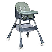 Детский стульчик для кормления на колесиках с защитой от сползания Bambi M 5722 Mint Мятный