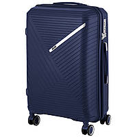 Пластиковый чемодан SIGMA от 2Е 4 колеса / средний / Темно-синий (2E-SPPS-M-NV)