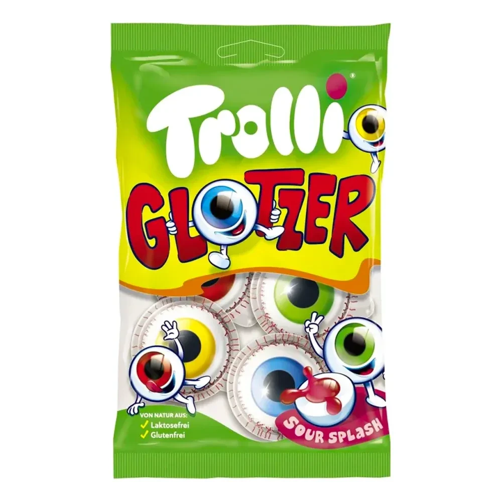 Цукерки желейні жувальні Trolli Glotzer (Глаза), 75 г (4 шт.) Німеччина