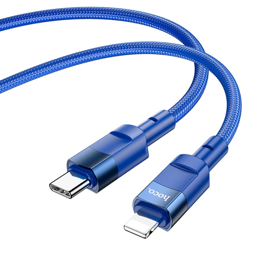 OT Кабель Hoco U106 Type-C to Lightning PD 1.2m blue, фото 1