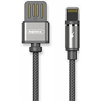 TU Кабель Remax RC-095i магнитный USB to Lightning 1m metal gray