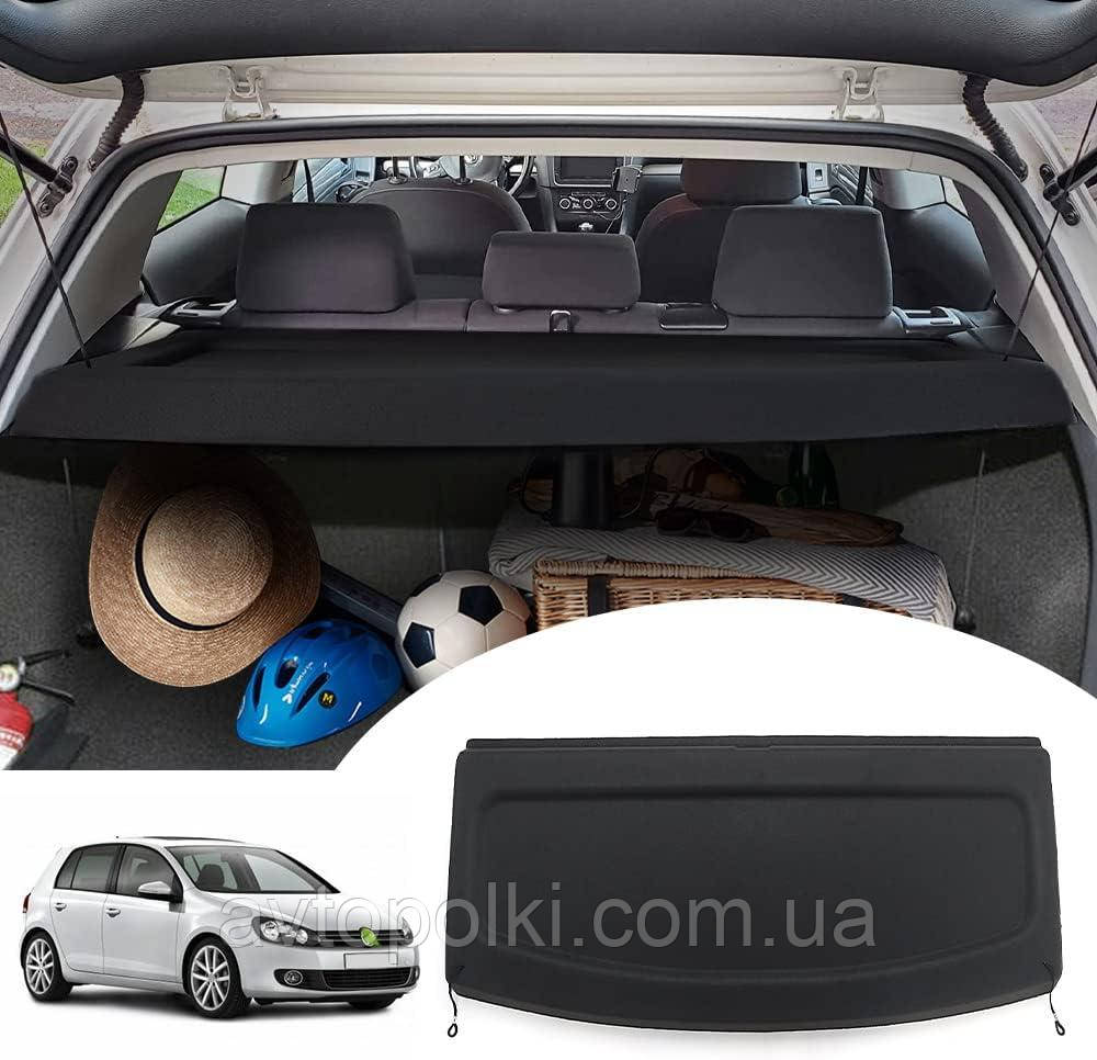 Шторка полка багажника Volkswagen GOLF 6 VI MK6 2008 2009 2010 2011 2012 2013 полиця ролет накладка, фото 1