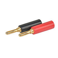 TU Наконечник кабельный, винтовая фиксация, изолятор: ПВХ, диаметр 3.0мм, позолоченный штекер, красный, 100