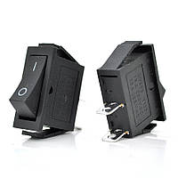 TU  TU Переключатель ON-ON KCD3-102, 250VAC/16A, 2 контакта, Black, Q100