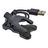 TU  TU USB кабель для смарт часов универсальный прищепка (2 pin) 3 mm черный