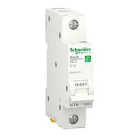 TU  TU Автоматический выключатель Schneider RESI9 16А, 1P, кривая С, 6кА