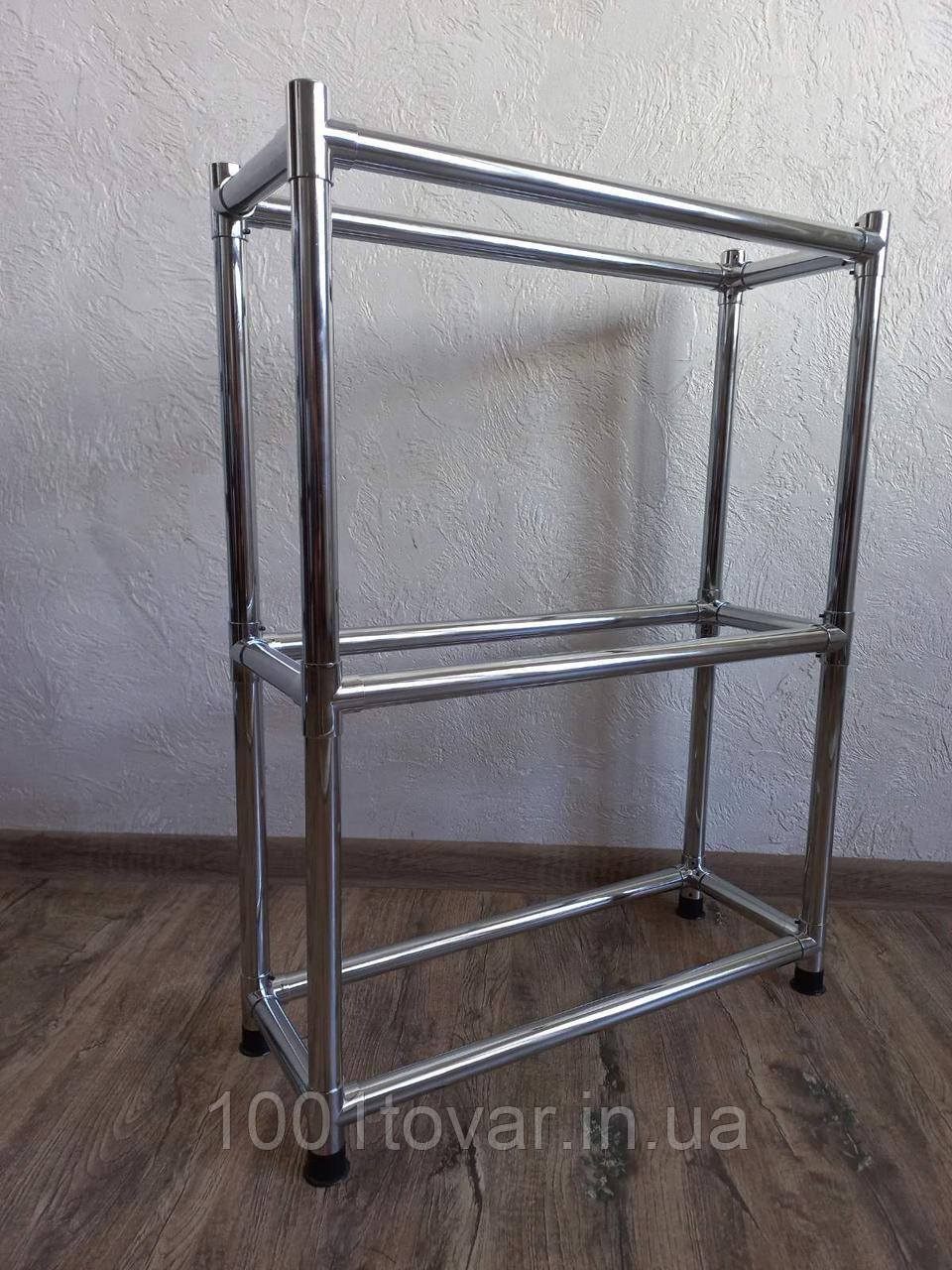 Поличка на 3 яруси (хром) 55см, фото 1