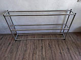 Взуттєва полиця на 3 яруси (хром) 130 см, фото 4