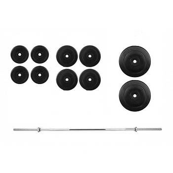 Комплект 60 кг штанга з млинцями