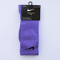 Высокие носки Nike Elite для бега или тринеровок високі шкарпетки футбольные баскетбольны носки M 38-42 фіолет