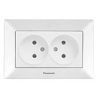 TU  TU Розетка Panasonic Arkedia Slim двойная, белая