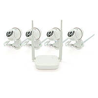 TU Комплект видеонаблюдения WIFI -PTZ Outdoor 009-4-2MP Pipo (4 уличных камеры, кабеля, блок питания,