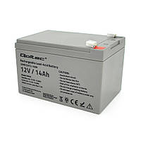 TU Аккумуляторная батарея AGM Qoltec QLT1214B, Gray Case, 12V 14.0Ah ( 151 x 98 x 95 (101) ) Q4
