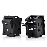TU  TU Переключатель ON-OFF KCD4-201, 250VAC/16A, 4 контакта, Black, Q50 (246*170*41) 0,65 кг