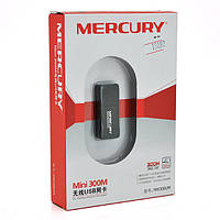 TU Беспроводной сетевой адаптер Wi-Fi-USB MERCURY mini MW300UM, 802.11bgn, 300MB, 2.4 GHz,