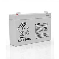 TU Аккумуляторная батарея AGM RITAR RT680, Black Case, 6V 8Ah ( 151х34х94 (100) ) Q10