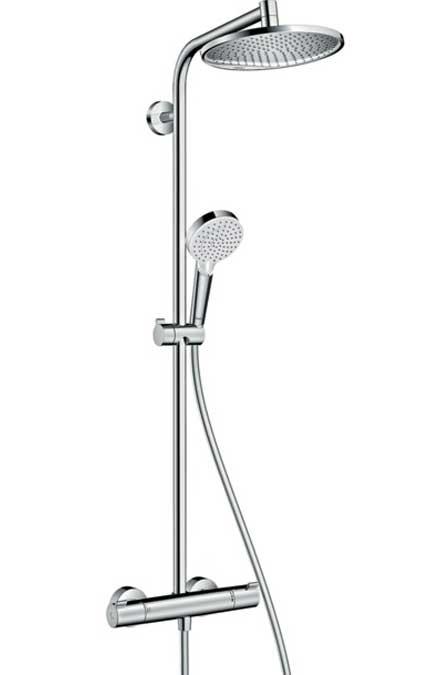 Душова система з термостатом Hansgrohe Crometta S 240 1jet Showerpipe (27267000)