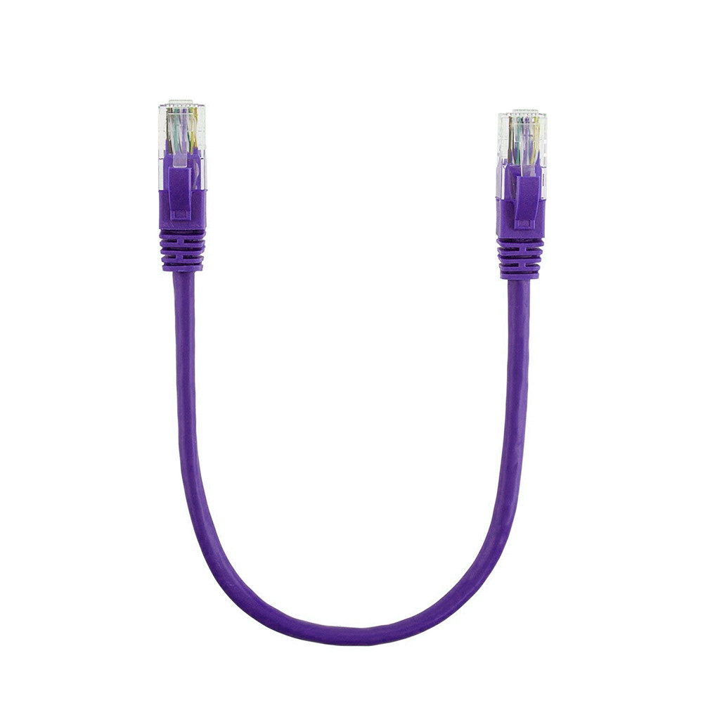 TU TU Патч-корд литой RITAR, UTP, RJ45, Cat.5e, 0,25m, фиолетовый, Cu (медь)