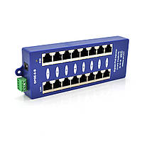 TU 8-портовый POE-инжектор питания, с 8xRJ45 портами Ethernet 10/100/1000Мбит/с, IEEE802.3af/at, 12-57V,