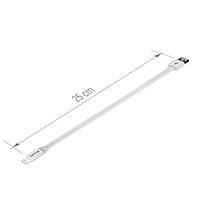 Кабель ColorWay USB male – Lightning male, 25 см, білий (CW-CBUM-LM25W), фото 3