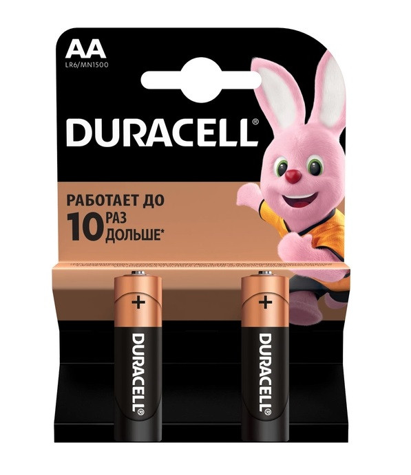 Батарейка Duracell LR06 MN1500 AA 1x2 шт. блістер, фото 1