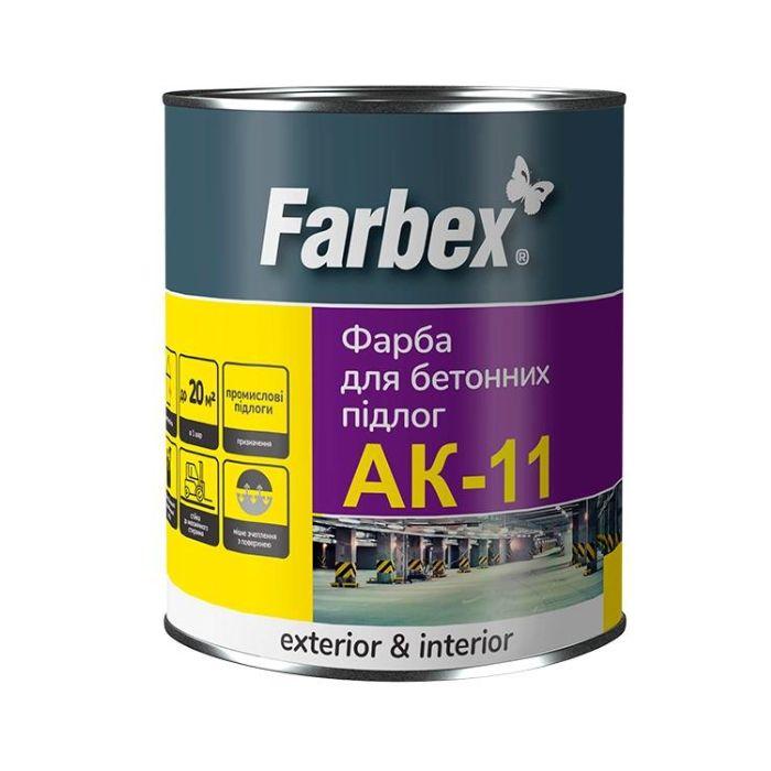 Краска для бетонных полов АК-11, светло-серая ТМ "Farbex" - 2,8 кг. (ID ...