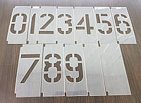 Трафарет с цифрами 0-9 многоразовые 120 мм с рамкой для набора цифр (от 20 до 300 мм)