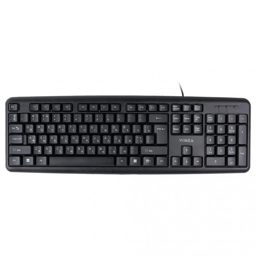 Клавіатура Vinga KB110 Black (KB110BK), фото 1