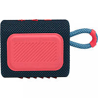 Акустика JBL Go 3 Blue Coral (JBLGO3BLUP), фото 3