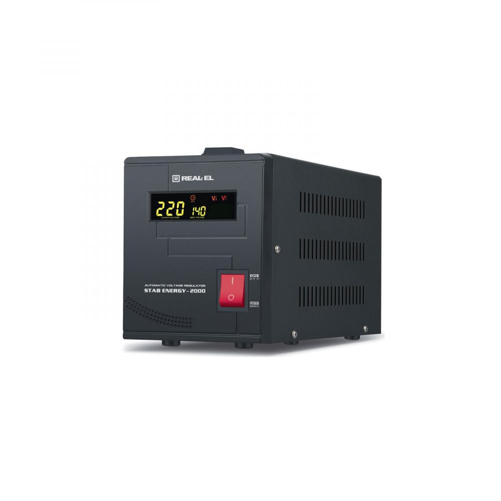 Стабілізатор напруги REAL-EL Stab Energy-2000 Black