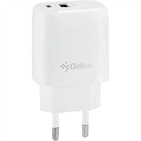 Зарядний пристрій Gelius Pro X-Duo GP-HC014 USB+Type-C QC3.0/PD20W White