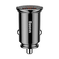 Автомобильное зарядное устройство для Baseus Circular Plastic A+C 30W Black (CCALL-YS01)