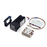 TU  TU Контроллер температуры + твердотельное реле REX-C100FK07-V*AN+SSR-25DA+M6