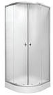 Душова кабіна з дрібним піддоном RJ TULIP 100x100 см сатин (100RZ081)