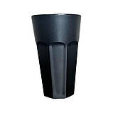 Стакан з полікарбонату 500 мл Чорний, фото 3