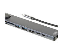 USB-хаб XO HUB003 8 in 1 Black, фото 4