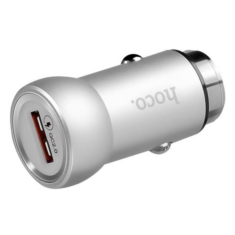 Автомобільний зарядний пристрій HOCO Z4 1USB 2,1A QC2.0 Silver