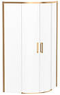 Душова кабіна Volle SOLO 90x90 см брашоване золото (1010.114515)