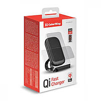 Бездротовий зарядний пристрій ColorWay Wireless Stand (15W) Black (CW-CHW31Q-BK), фото 4