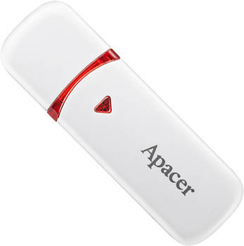 USB флешдрайв 64GB Apacer AH333 USB 2.0 White (AP64GAH333W-1)