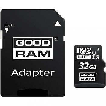 Карта пам'яті 32GB GoodRAM microSDXC (UHS-1) C10 (M1AA-0320R12) + adapter SD