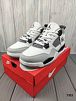 Nike Air Jordan 4 Retro Thermo White Grey