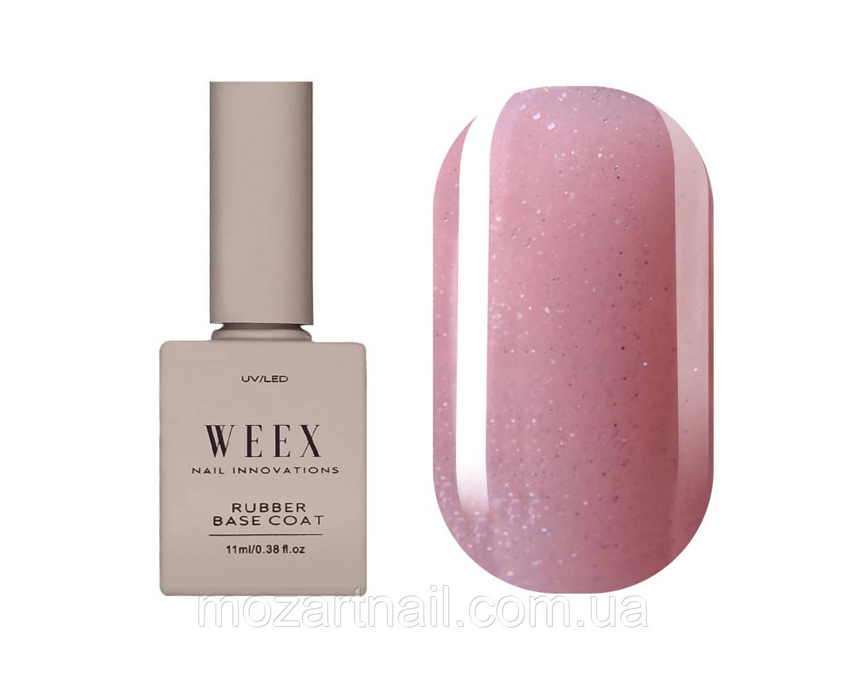 Камуфлююча база Weex Shimmer Base 29 (блідо-рожевий з шимером), 11ml